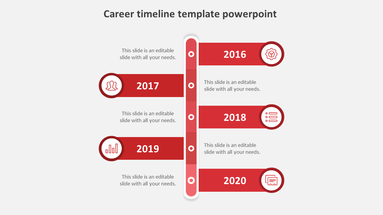 Free - Get Career Timeline Template PowerPoint Presentation